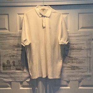 BURBERRY Mens short sleeve cotton polo shirt. Classic Equestrian BURBERRY  Logo.
